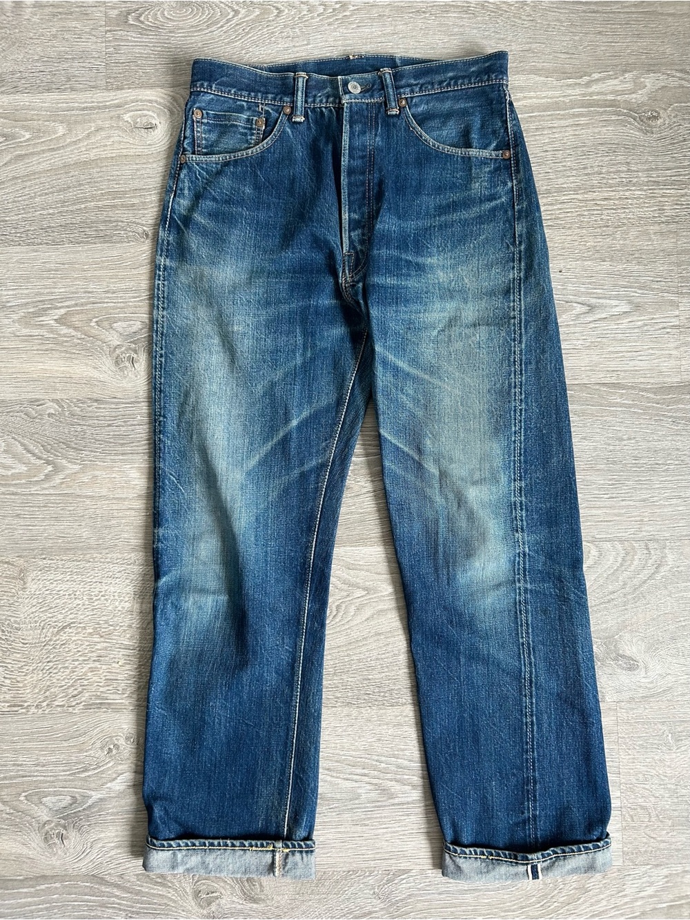 Rare 90s Warehouse Co jeans 1999
limited edition Selvedge faded